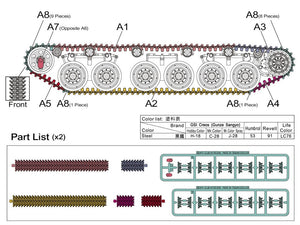 AFV CLUB (1/35) Centurion MBT Series Quick Assembly Link & Length Track
