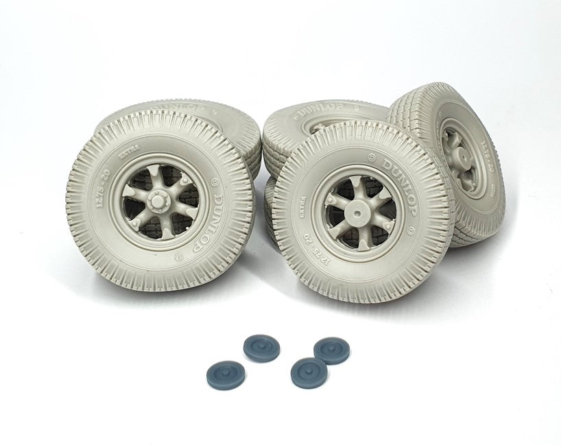 PIMP MY MINIATURES (1/35) 9t Vomag Road Wheels set with spare (weighted) Type 2