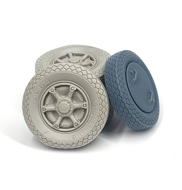 PIMP MY MINIATURES (1/35) Camionetta AS 42 Sahariana road wheels (weighted) type 1
