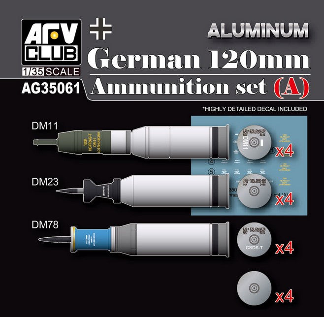 AFV CLUB (1/35) German 120mm Ammunition set (A)