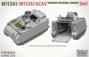TAKOM (1/16) M113 A1 /M113 A1 ACAV APC Armored Personnel Carrier 2 in 1  (Andy's Hobby Headquarters)