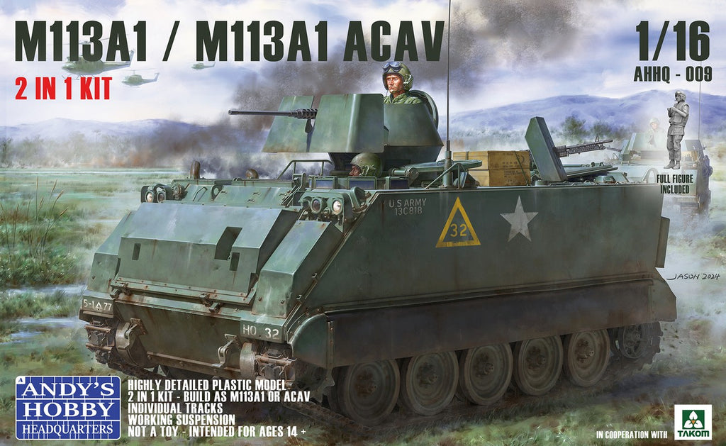 TAKOM (1/16) M113 A1 /M113 A1 ACAV APC Armored Personnel Carrier 2 in 1  (Andy's Hobby Headquarters)