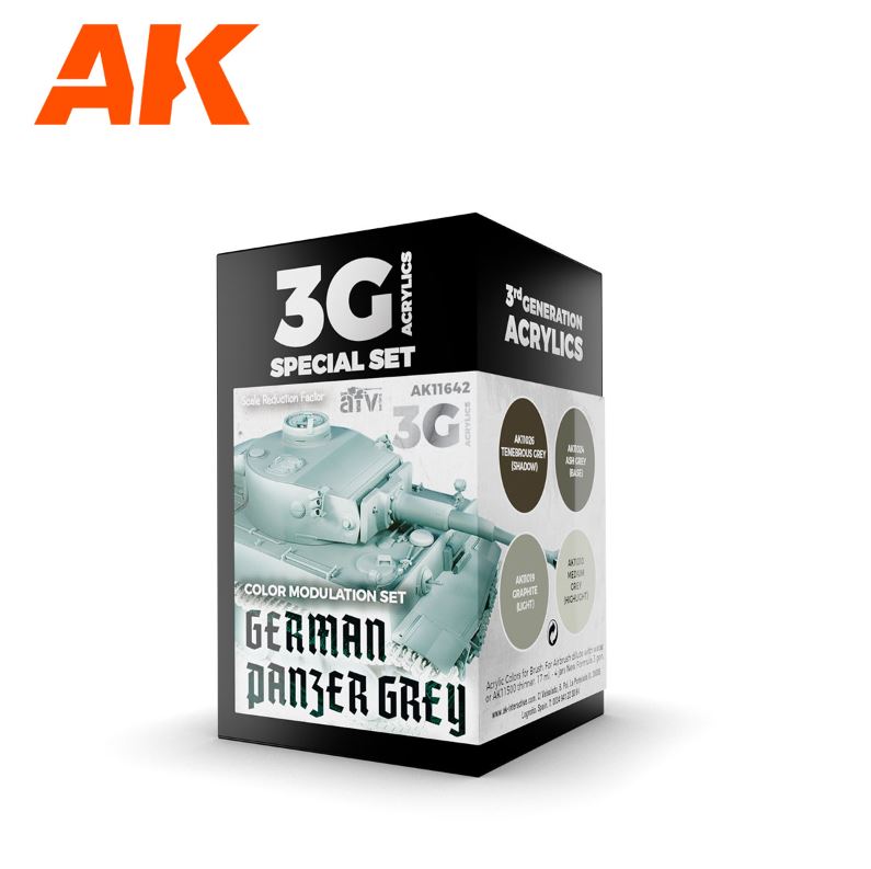 AK INTERACTIVE German Panzer Grey Modulation Set