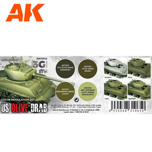 AK INTERACTIVE US Olive Drab Modulation Set