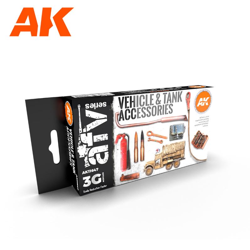 AK INTERACTIVE Colores para Accesorios de Vehículos y Tanques