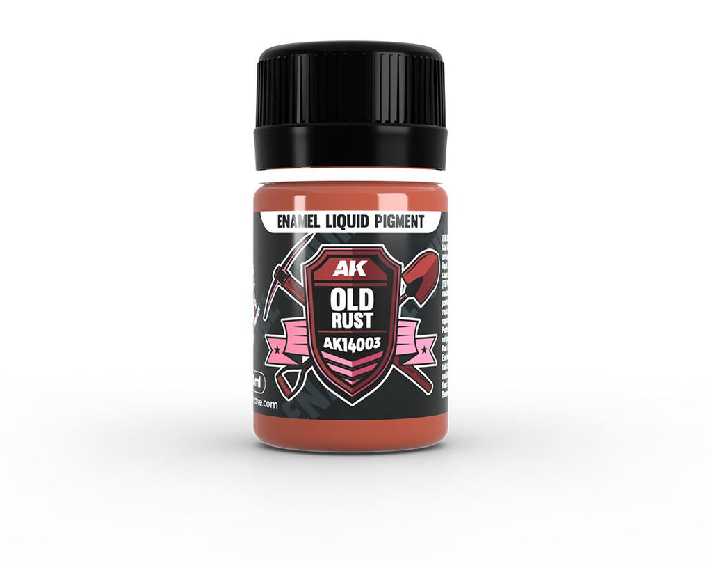 AK INTERACTIVE Enamel Liquid Pigment (Pigmento Líquido) – Old Rust (35ml)