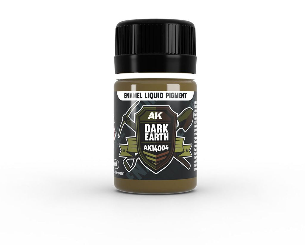 AK INTERACTIVE Enamel Liquid Pigment (Pigmento Líquido) – Dark Earth (35ml)