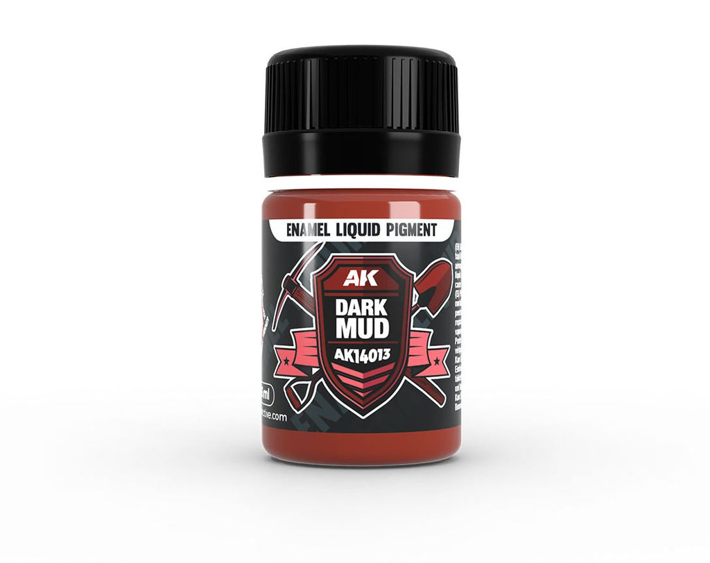 AK INTERACTIVE Enamel Liquid Pigment (Pigmento Líquido) – Dark Mud (35ml)