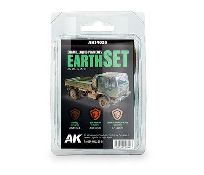 AK INTERACTIVE Erath Set – Enamel Liquid Pigment (Pigmento Líquido)