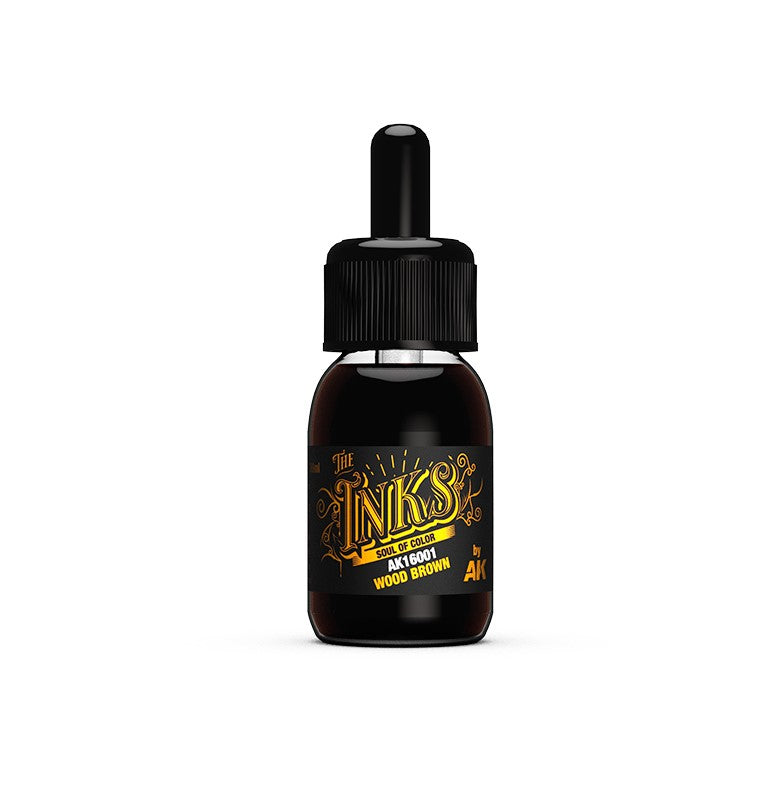 AK INTERACTIVE Tinta Marrón Madera – Wood Brown INK