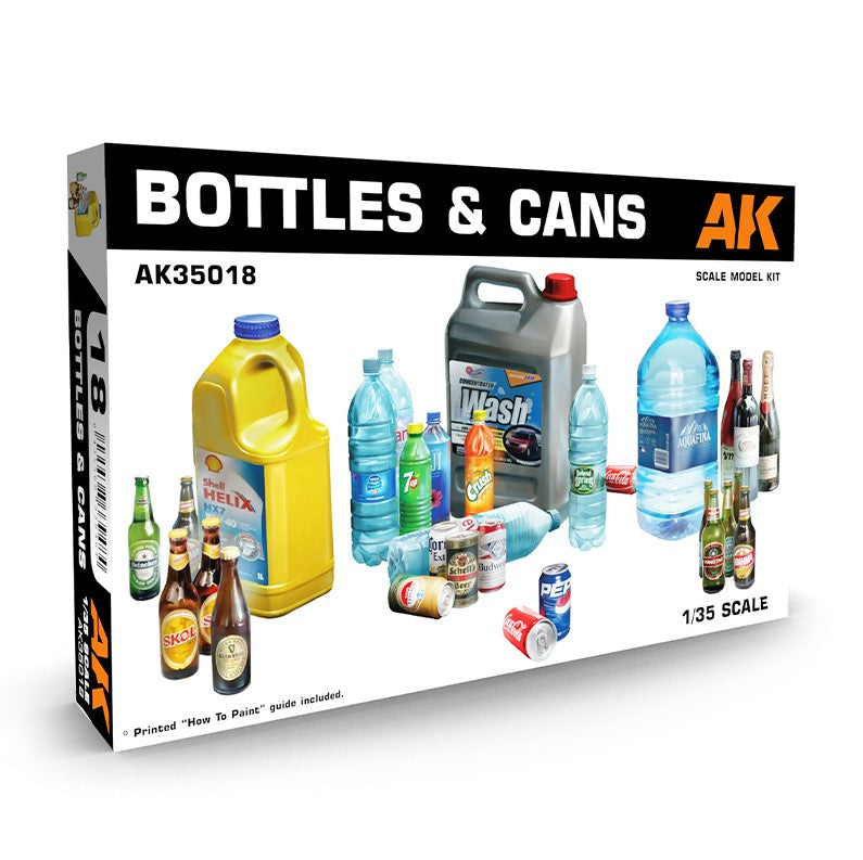 AK INTERACTIVE (1/35) Botellas y Latas (Bottles & Cans)