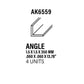 AK INTERACTIVE Angle 1.50 x 1.50 x 350mm – STYRENE ANGLE – (4 units)