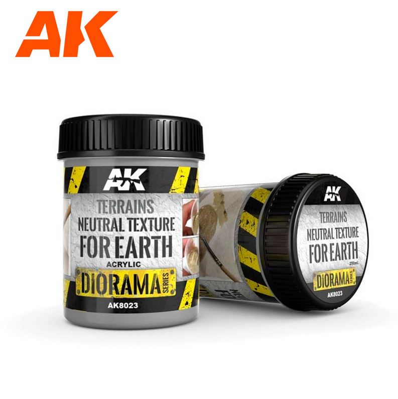 AK INTERACTIVE Terrenos Textura Neutra para Tierra (250ml) - Producto Base