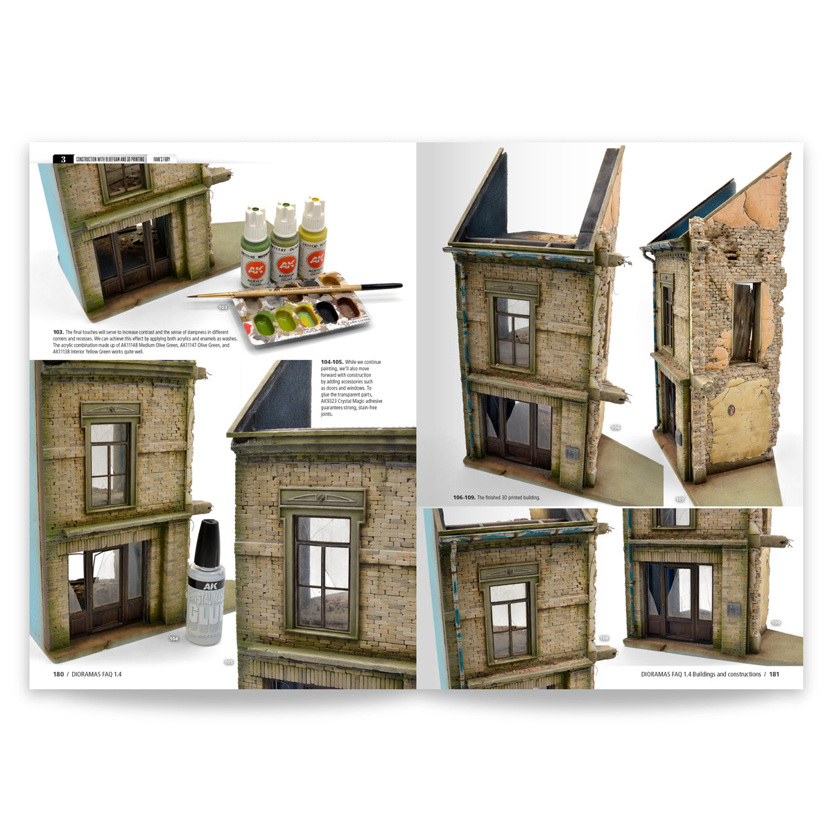 Foto de las página 180 del libro de Rubén González F.A.Q Dioramas 1.4 de AK referencia 8501