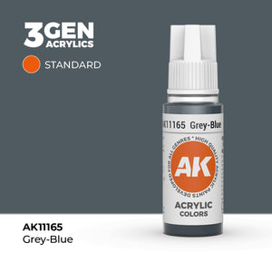 Bote de 17ml color gris azulado de la gama acrílica 3Gen de AK Intercative referencia 11165