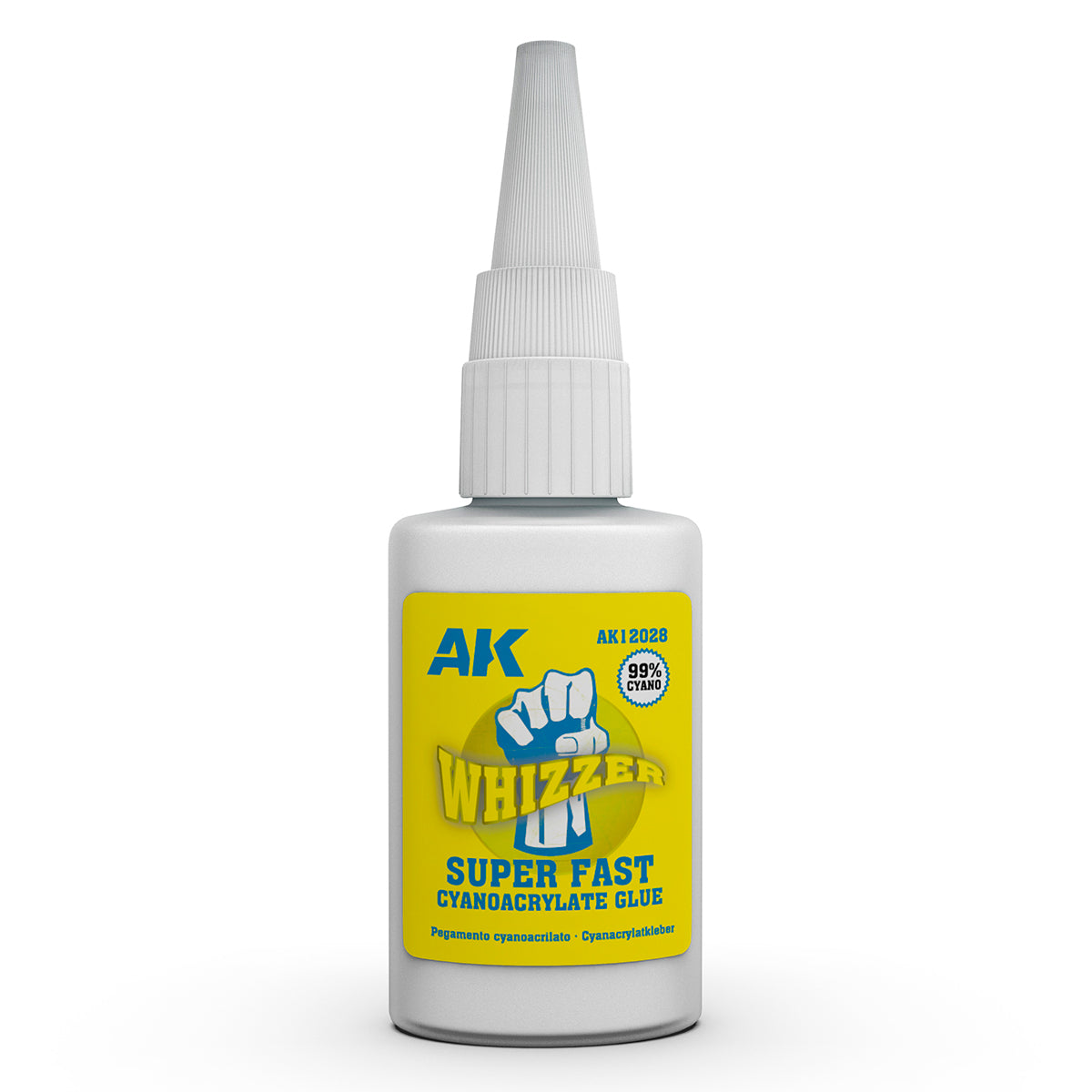 Bote de pegamento Whizzer de cianocrilato de secado rápido de AK referencia AK12028