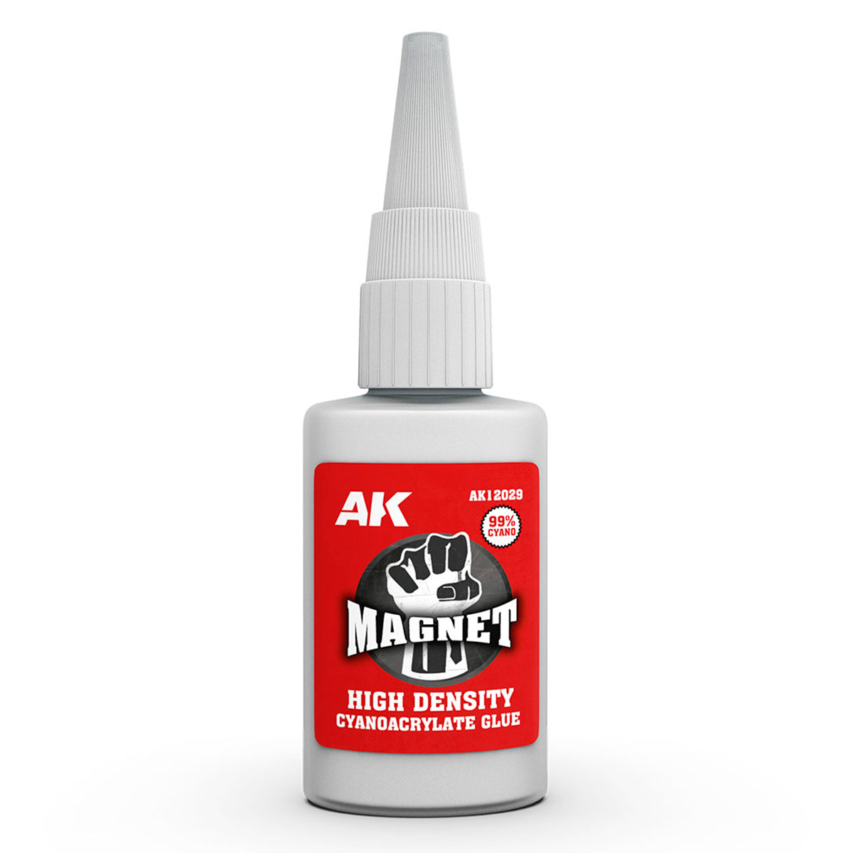 Bote de pegamento de 20 gramos de Cianocrilato de alta densidad Magnet de AK referencia 12029