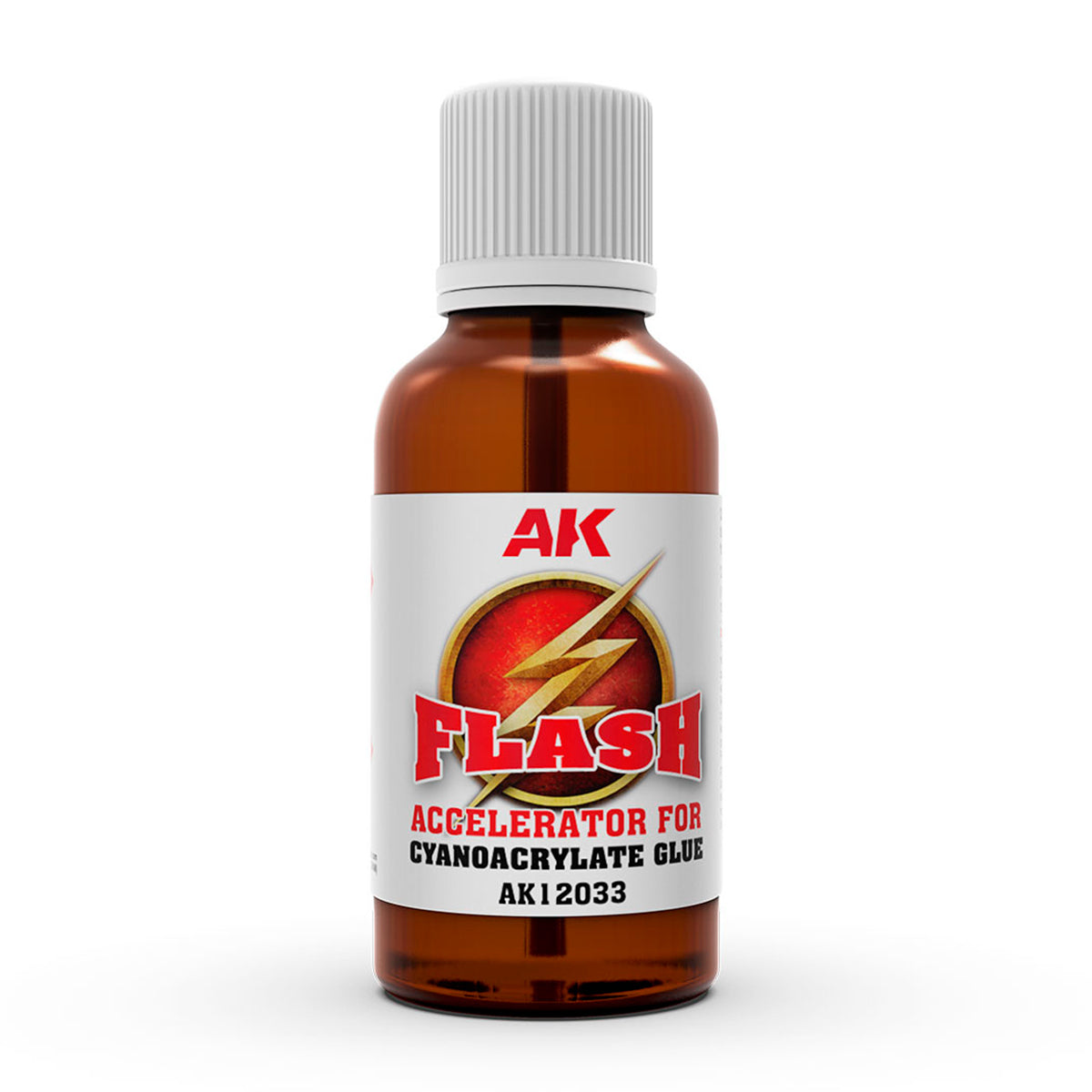 Bote de 30ml de activador para el secado de pegamentos de cianocrilato de AK referencia AK12033 
