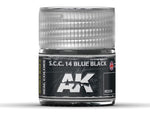 Bote de pintura color SCC Blue Black de 10ml de AK serie Real Color 036 