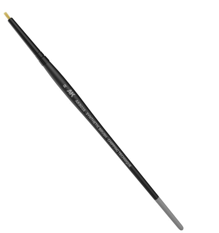 Pincel para chipping de AK con punta redondeada referencia AKB028