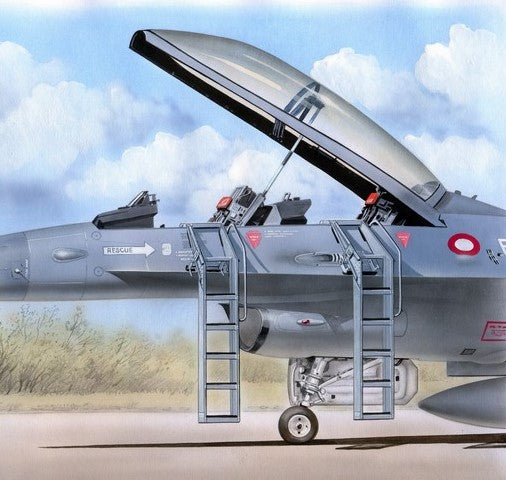 PLUS MODEL (1/48) Ladders for F-16 B/D