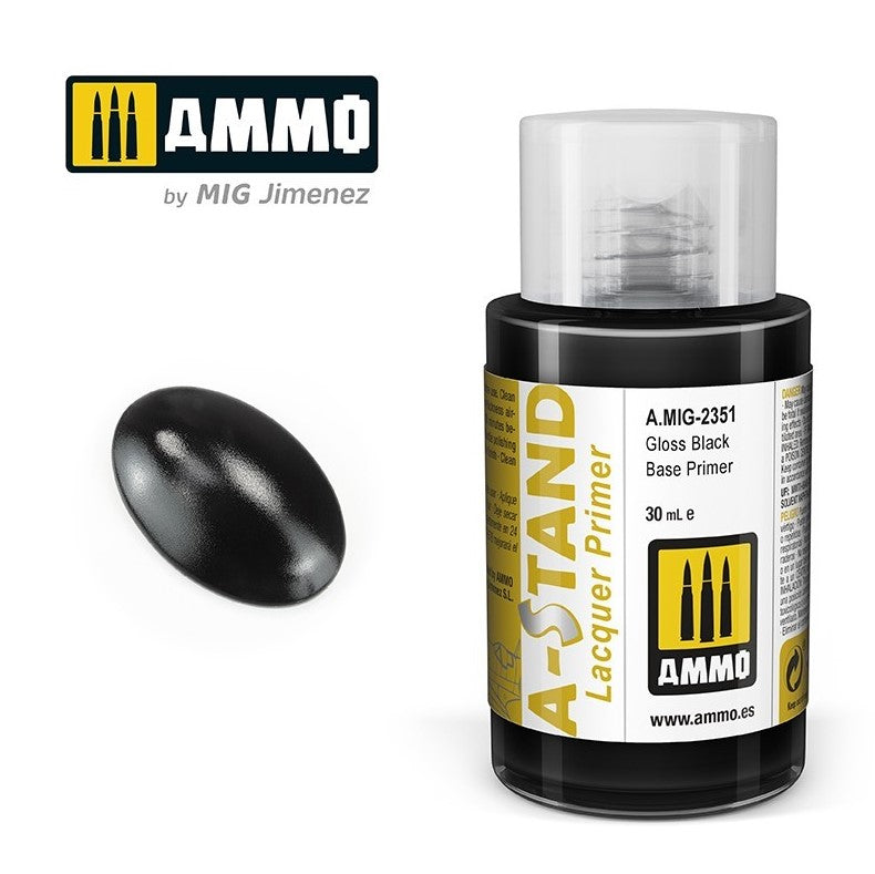 AMMO A-STAND Imprimación Base Negro Brillante