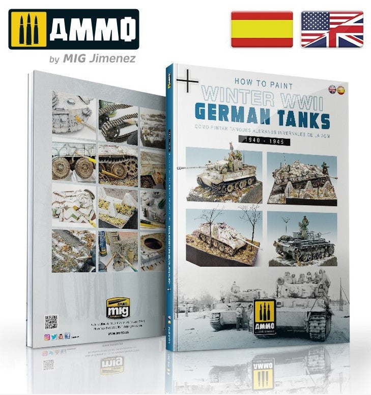 AMMO Cómo Pintar Tanques Invernales Alemanes de la Segunda Guerra Mundial (English, Castellano)