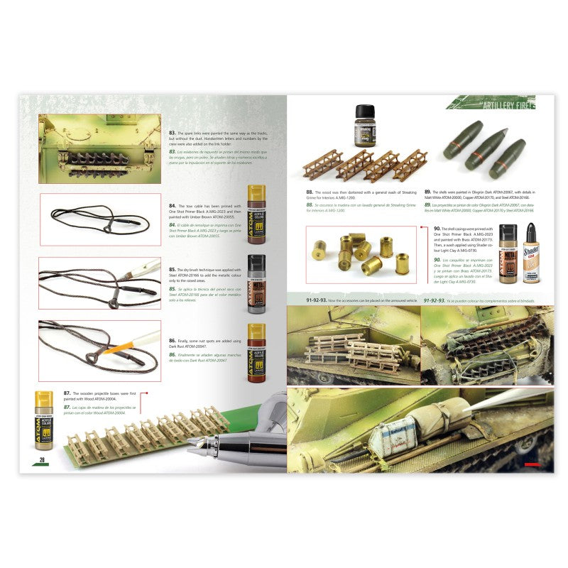 Página 28 del libro Dioramas de la Batalla de Kursk de AMMO referencia 6314