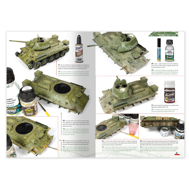 Página 52 del libro Dioramas de la Batalla de Kursk de AMMO referencia 6314