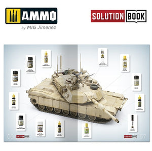 AMMO Solution Book 16 - Cómo Pintar Esquema Arena de Vehículos Militares Americanos Modernos (English, Castellano, Français, Deutch)