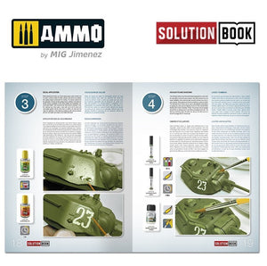 AMMO Solution Book 11 - Cómo Pintar Vehículos Verdes 4BO (English, Castellano, Français, Deutch)