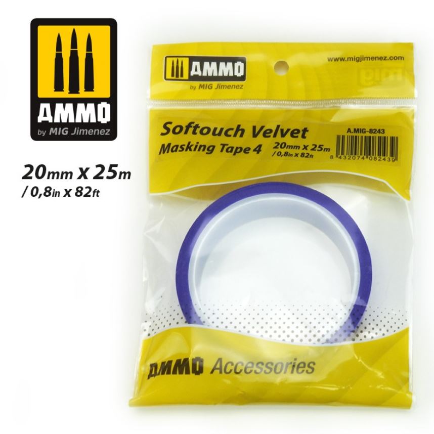 AMMO Softouch Velvet Masking Tape 4 (20mm X 25M)