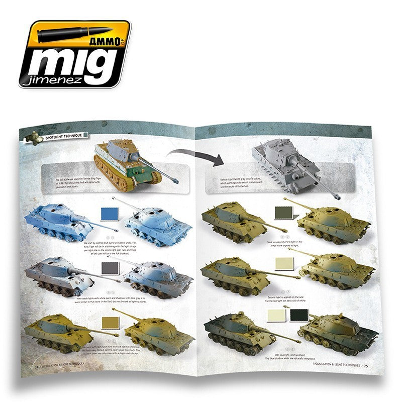 Página 74 del libro de técnicas de modulación y de luz en castellano de Ammo referencia 6006