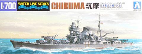 AOSHIMA (1/700) Japanese Heavy Cruiser Chikuma