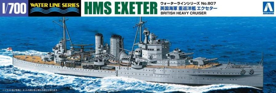 AOSHIMA (1/700) HMS Exeter - British Heavy Cruiser