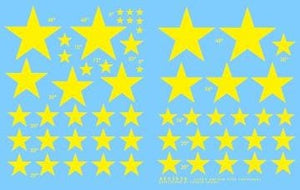 ARCHER (1/35) Stencils US vehicle stars for armored vehicles (yellow)