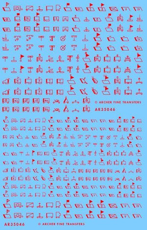 ARCHER (1/35) German late war tactical symbols (red, 1943 - 1945)