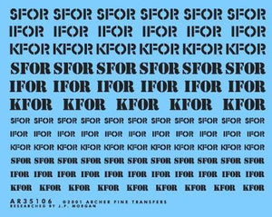 ARCHER (1/35) NATO force markings (black)