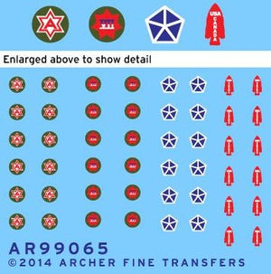 ARCHER (1/35) US Army, Corps and Special Service patches