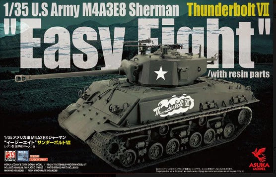 ASUKA MODEL (1/35) M4A3E8 Sherman "Easy Eight" Thunderbolt VII w/resin armor plate