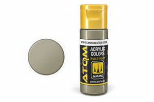 Bote de 20ml pintura de color verde interiores Nakajima de la Gama Atom de Ammo referencia 20139