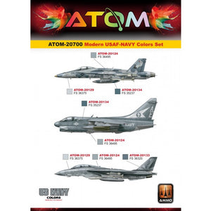 AMMO ATOM Modernes Farbset USAF-NAVY
