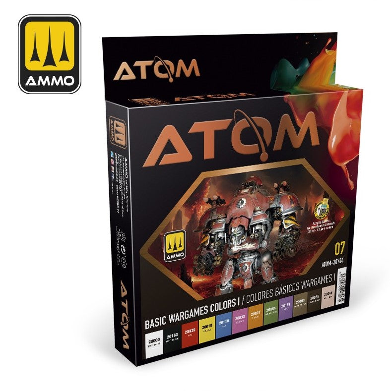 AMMO ATOM Set Colores Basicos Wargames I