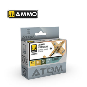 Set de 4 pinturas ATOM para aviones alemanes con camuflajes desérticos de AMMO referencia 20912