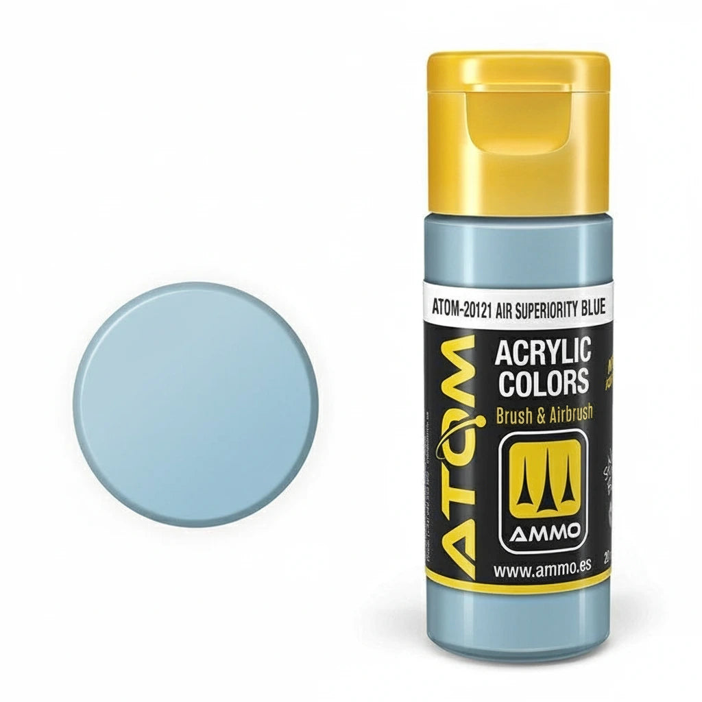 Bote de pintura color Air Superiority Blue FS35450 de la gama ATOM con referencia 20121