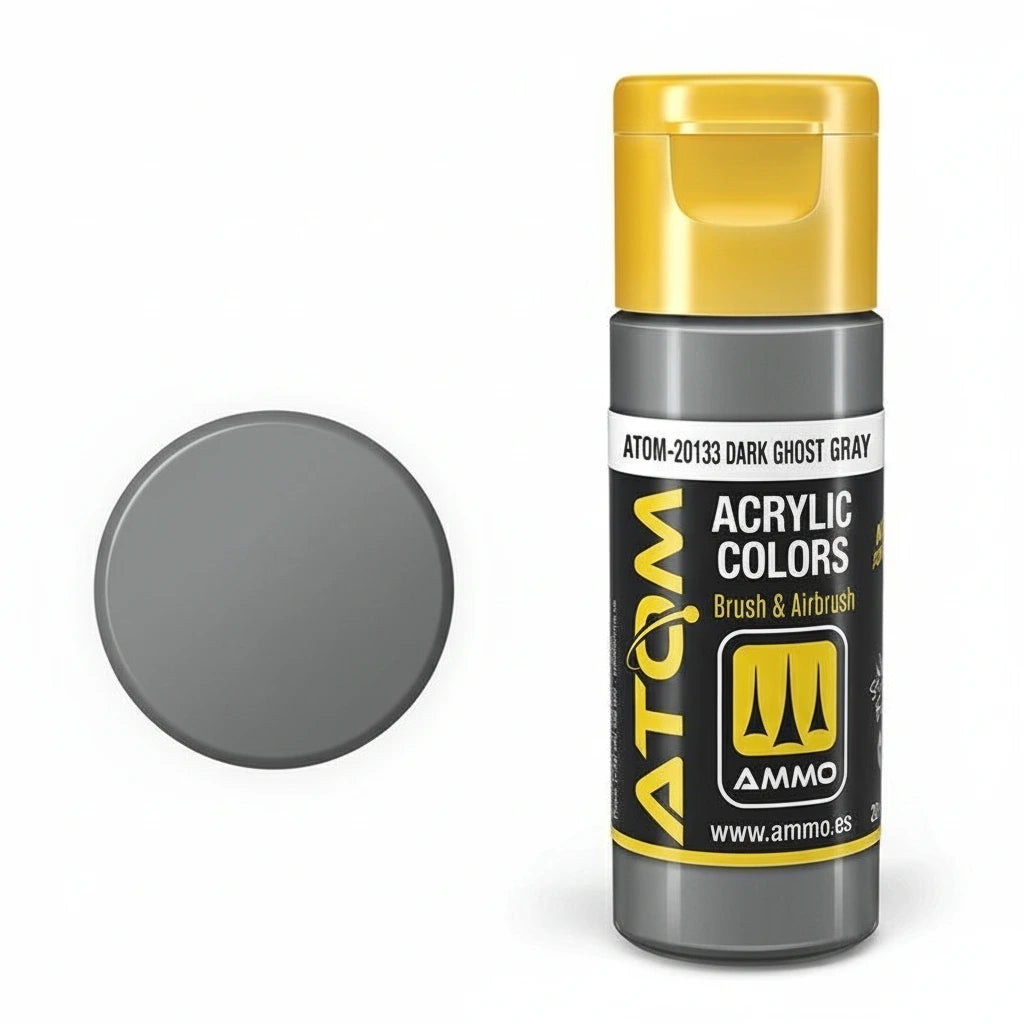 Bote de pintura color Dark Ghost Gray FS36320 de la gama ATOM con referencia 20133