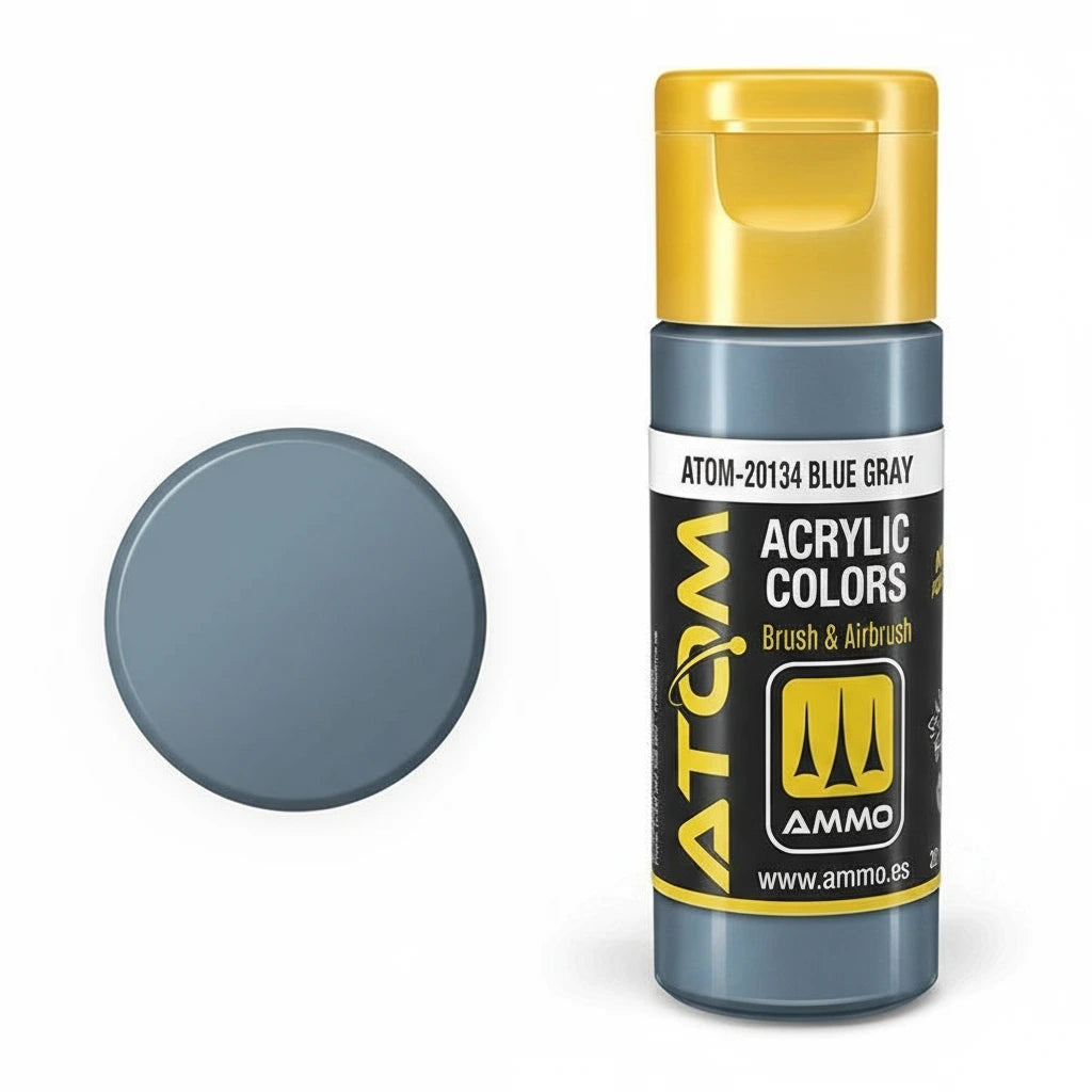 Bote de pintura color Blue Gray FS35237 de la gama ATOM con referencia 20134