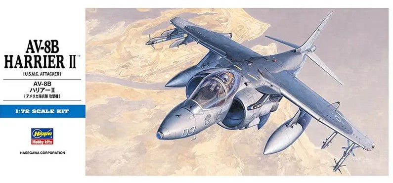 Avion AV-8B Harrier II de Hasegawa 00449 en escala 1:72  D19