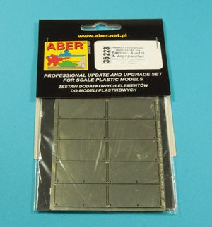 Set de mejora de faldones de protección lateral para carros Panther G y Jagdpanther en escala 1:35 de Aber referencia 35223