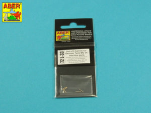 Paquete del set de 5 MG-34 alemanas para carros en escala 1:72 de Aber referencia 72L33